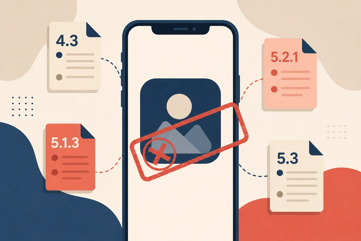App review rejection categories overview
