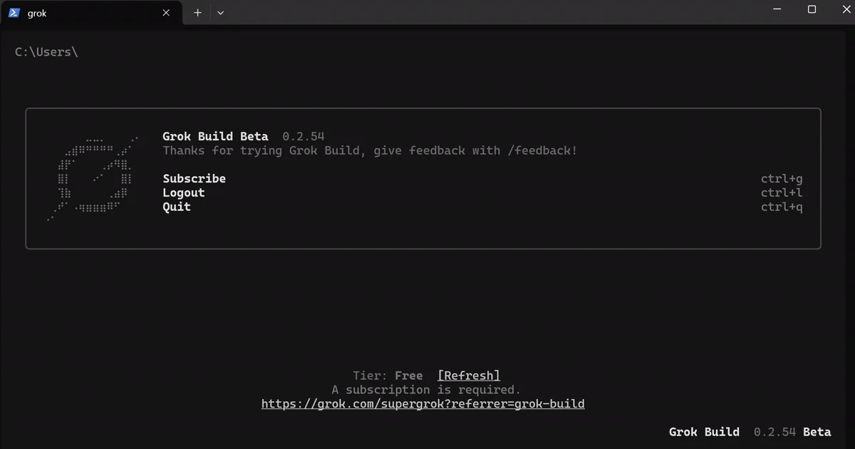 Grok Build Beta Free 티어 제한
