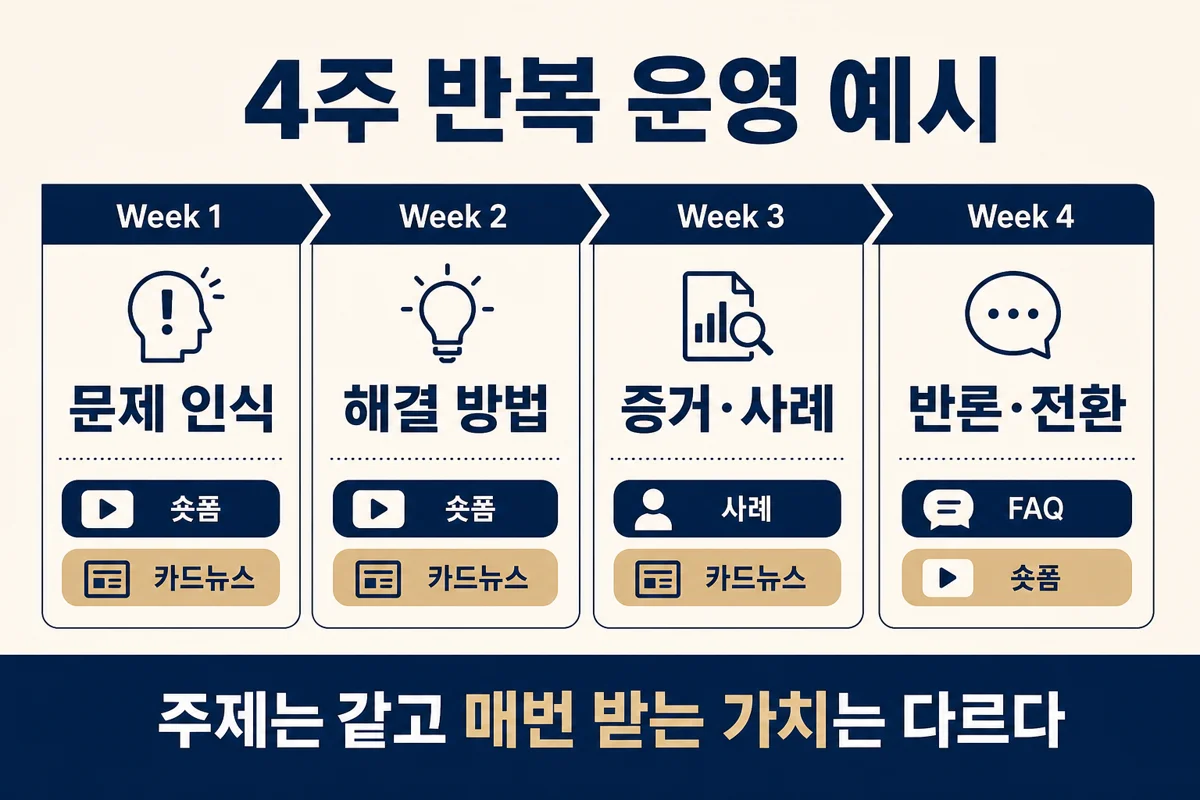 4주 반복 운영 캘린더