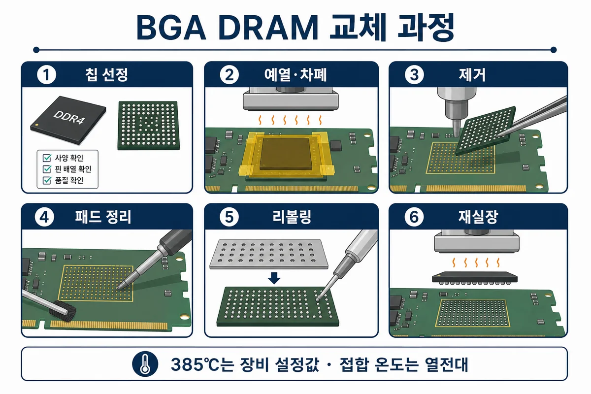BGA 교체 과정