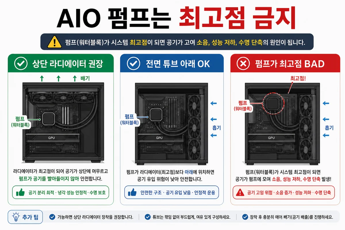 AIO 장착 방향