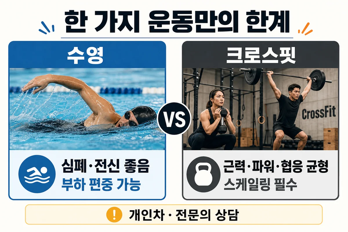 수영과 크로스핏