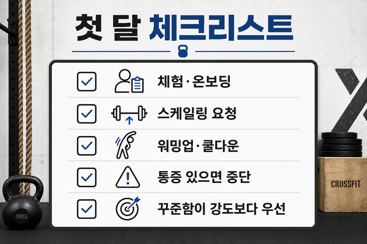 첫 달 체크리스트