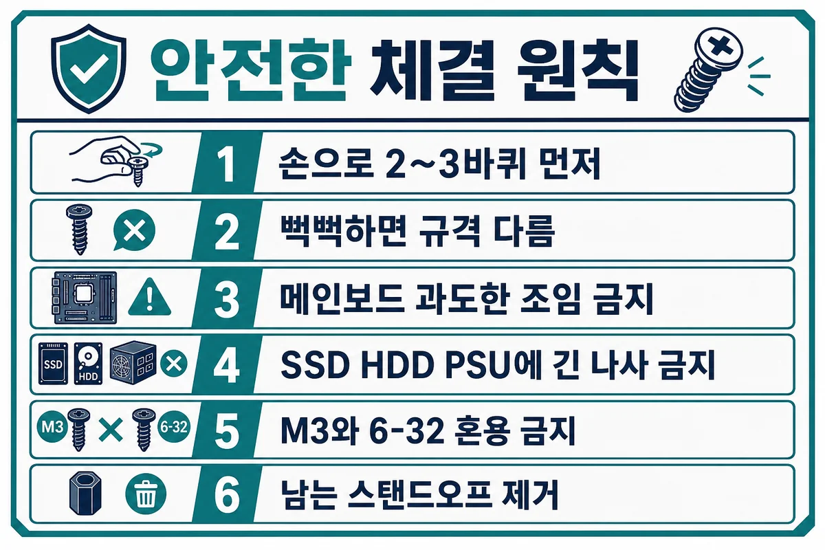 조립 전 확인할 것