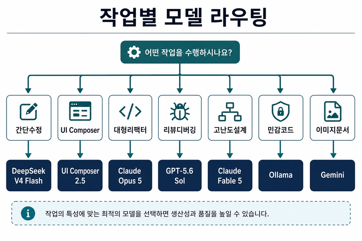 작업별 모델 라우팅