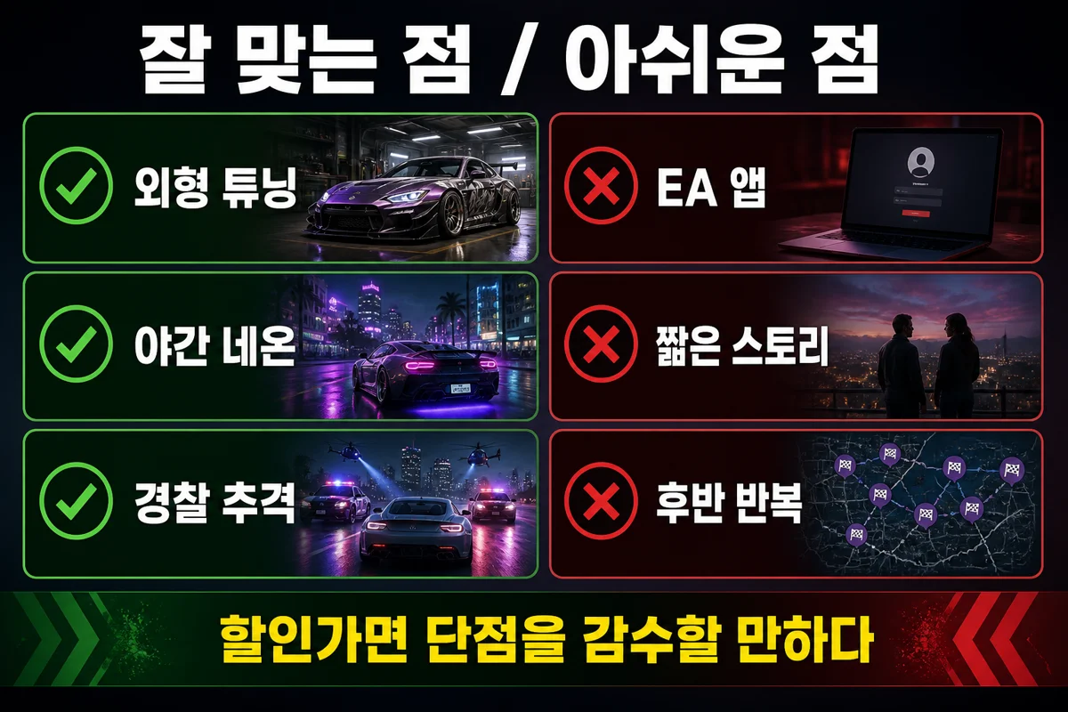 니드 포 스피드 히트 장점과 단점 비교