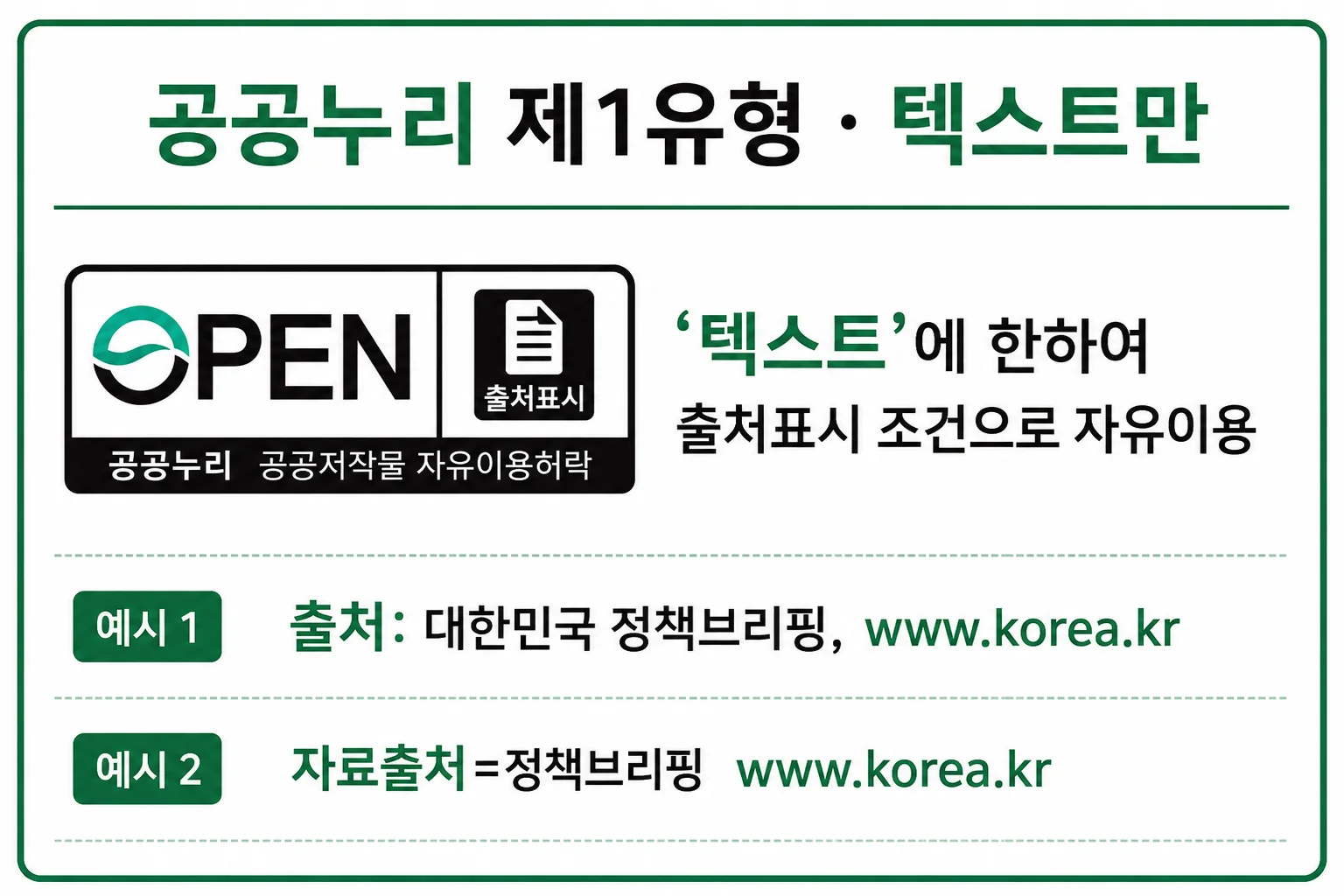 공공누리 제1유형·텍스트만