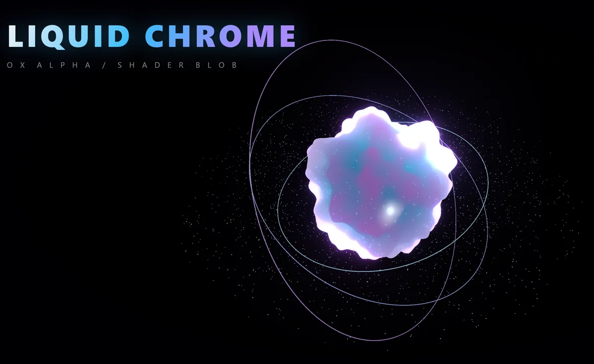 액체 금속 블롭 Liquid Chrome