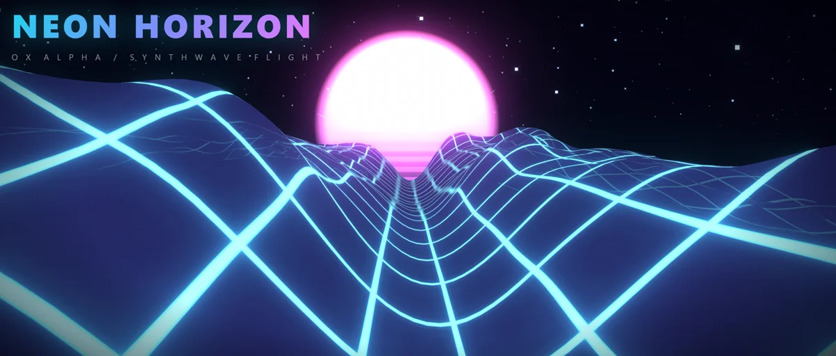 네온 지형 비행 Neon Horizon