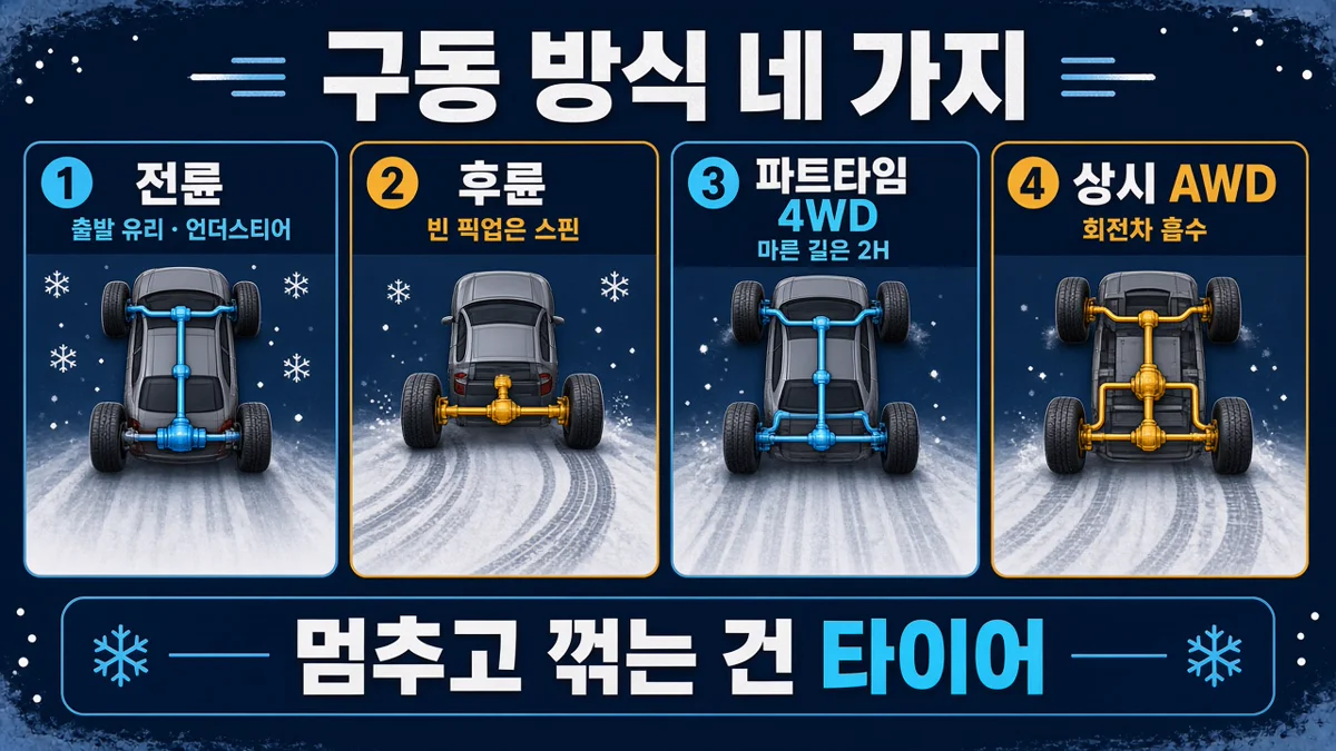 구동 방식 네 가지