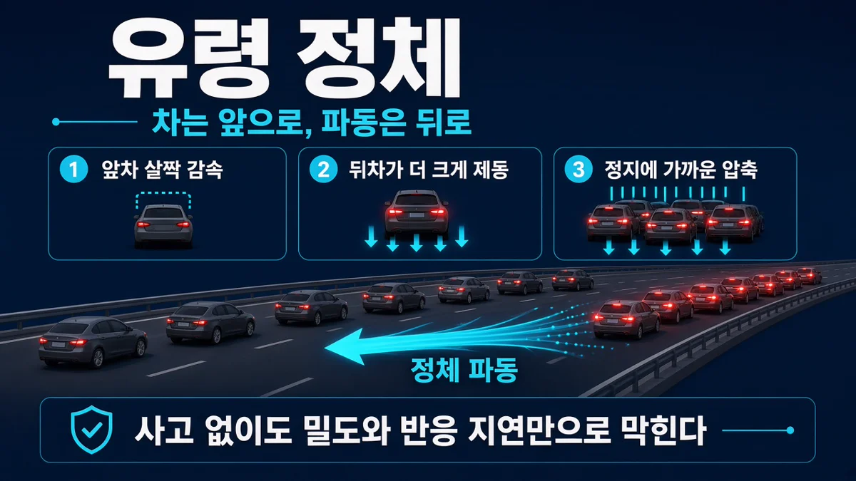 유령 정체 파동 도해