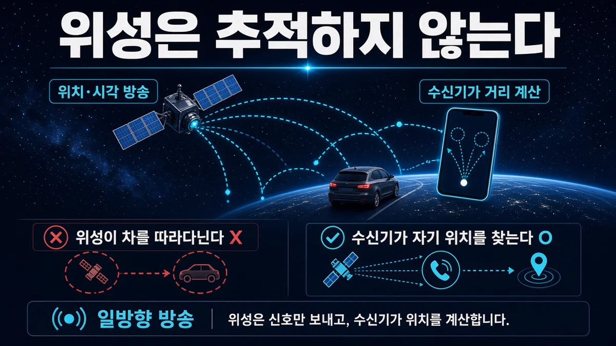 위성은 추적하지 않는다
