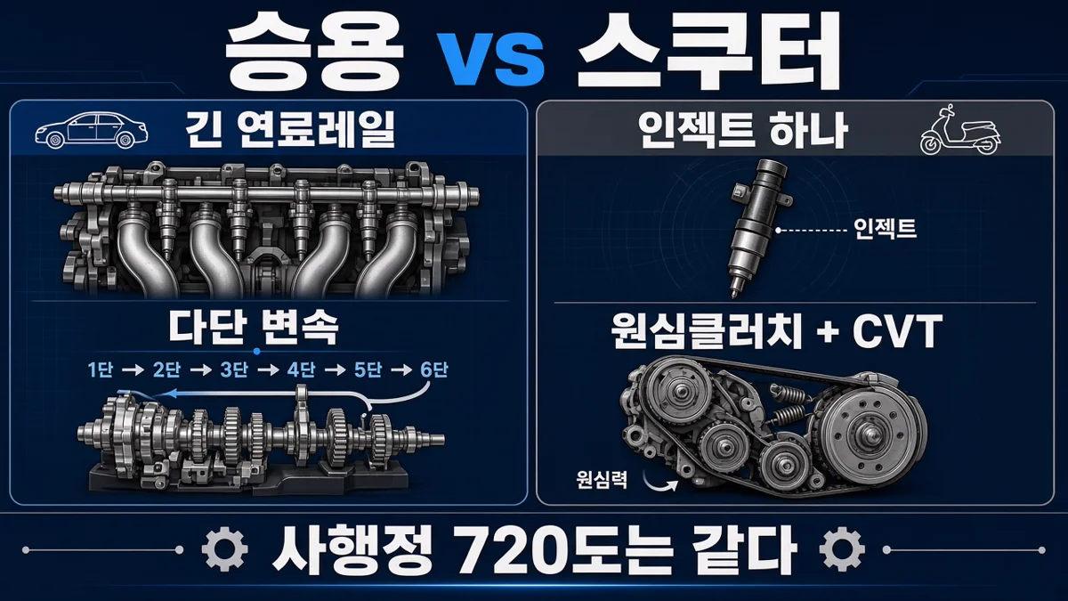 승용과 스쿠터