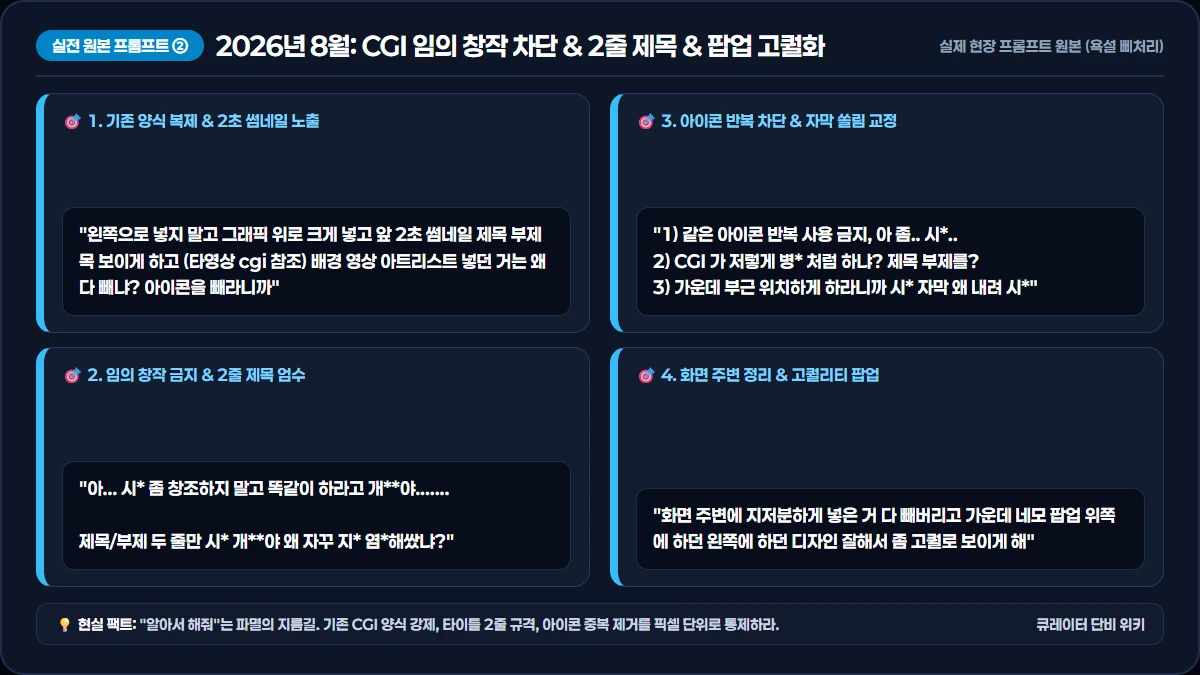 CGI 임의 창작 차단 인포그래픽