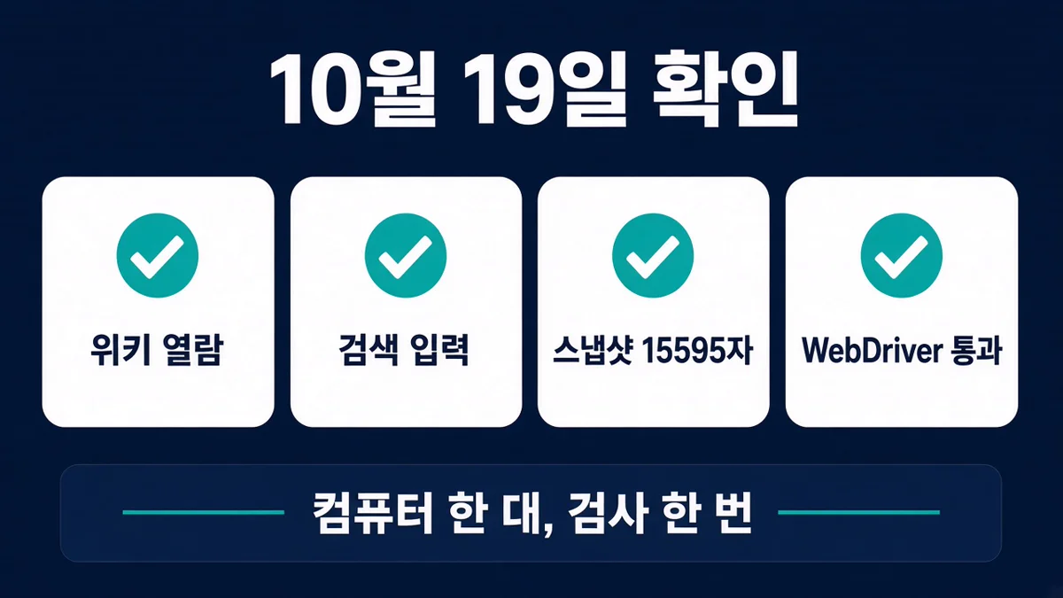 2026년 10월 19일 Ego Lite에서 끝난 네 가지 확인