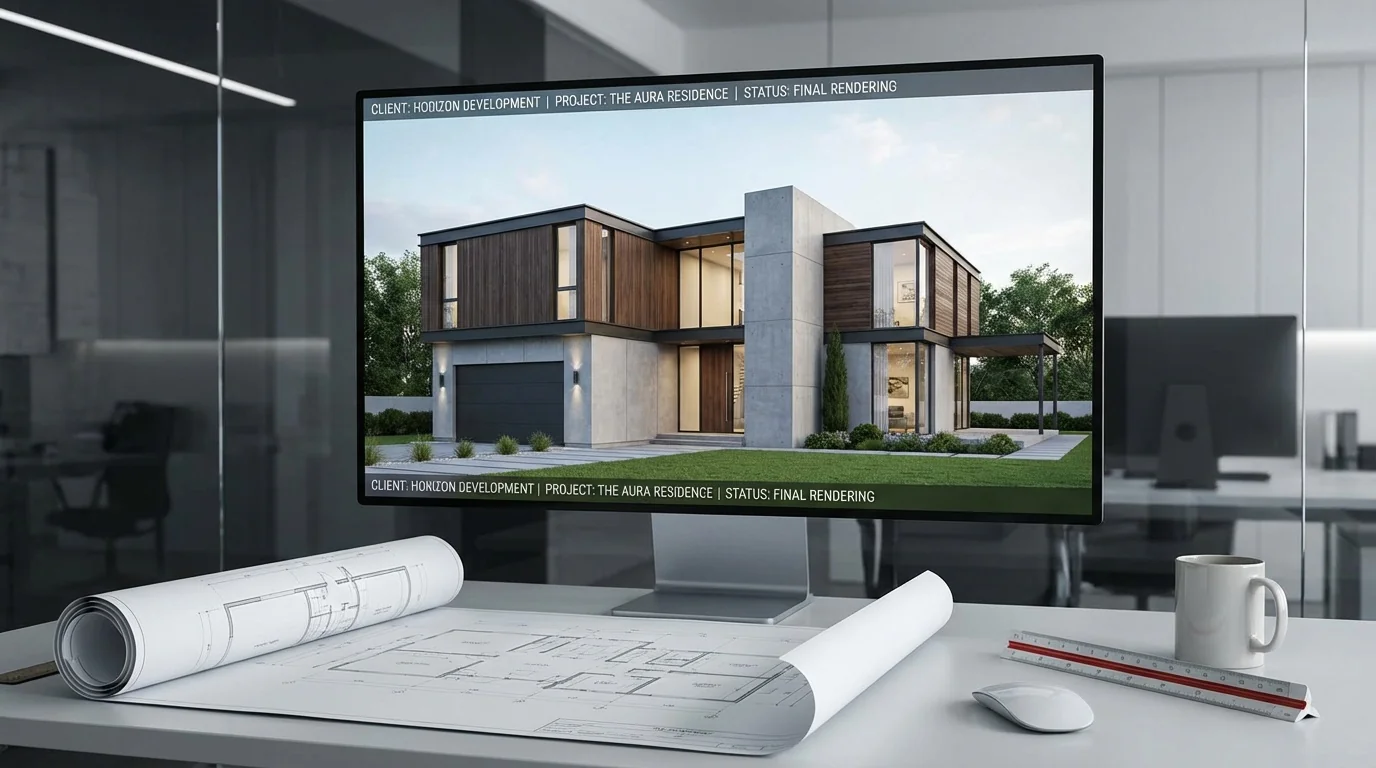 건축 설계 시각화 - 구글 나노 바나나