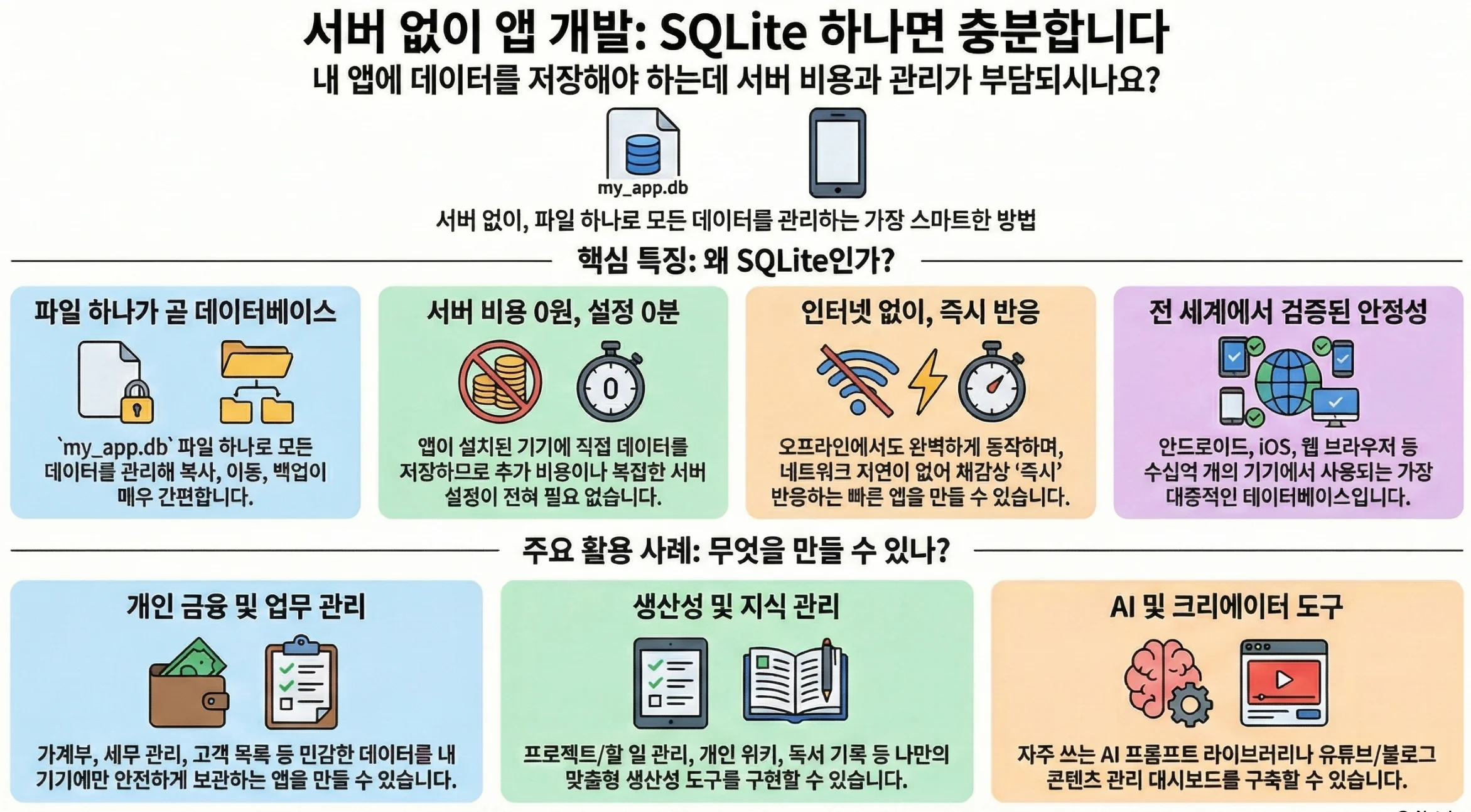 로컬 데이터베이스 SQLite 