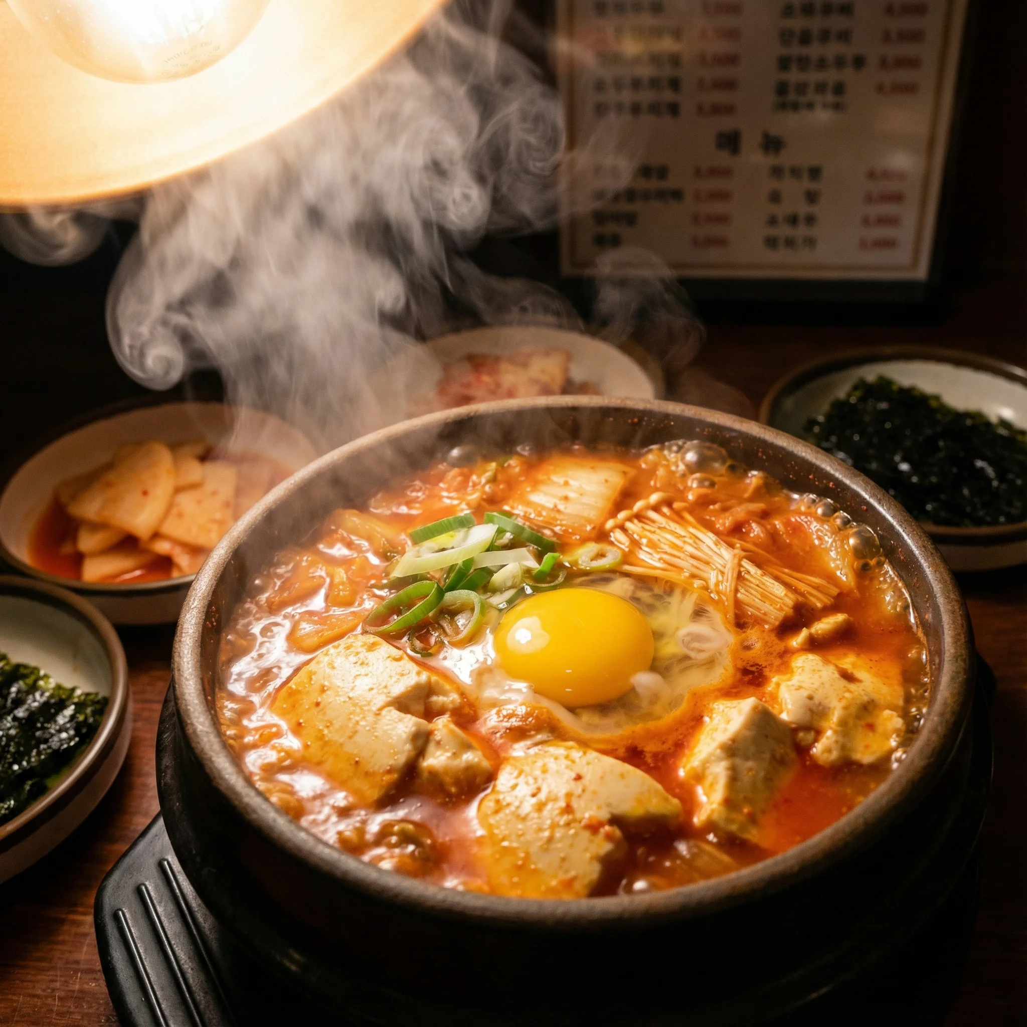 authentic Korean soft tofu stew