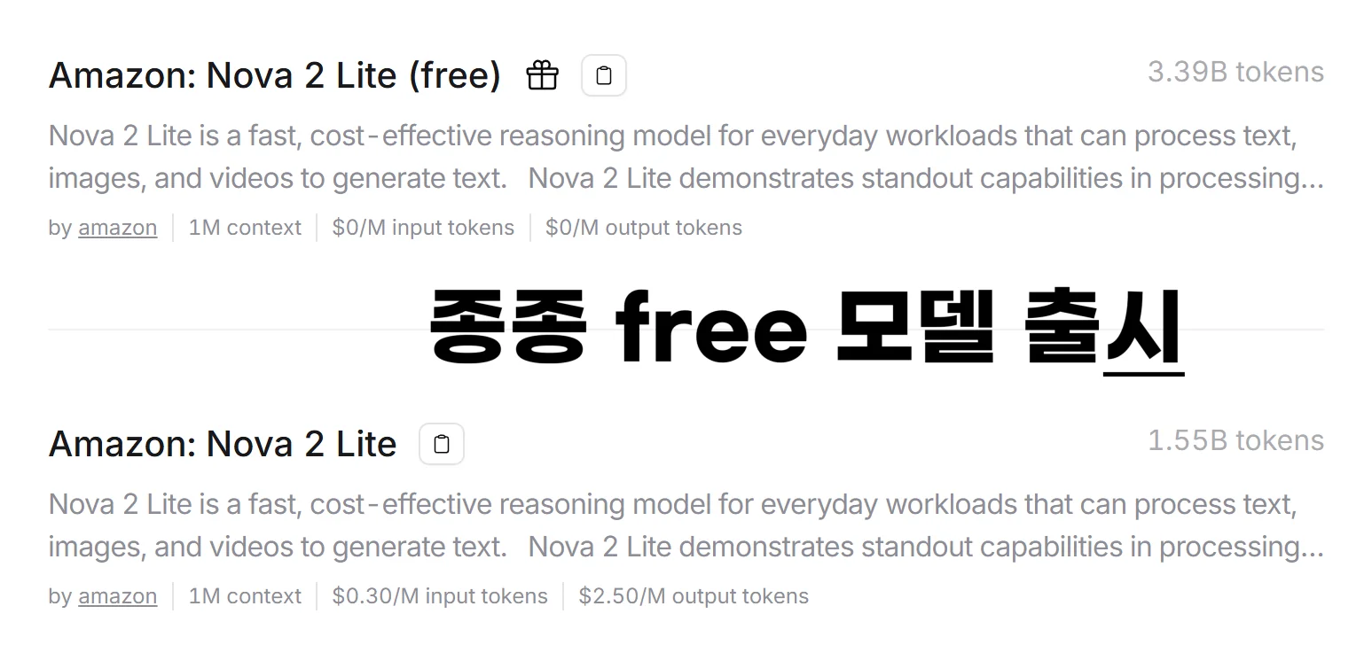 아마존 무료 모델