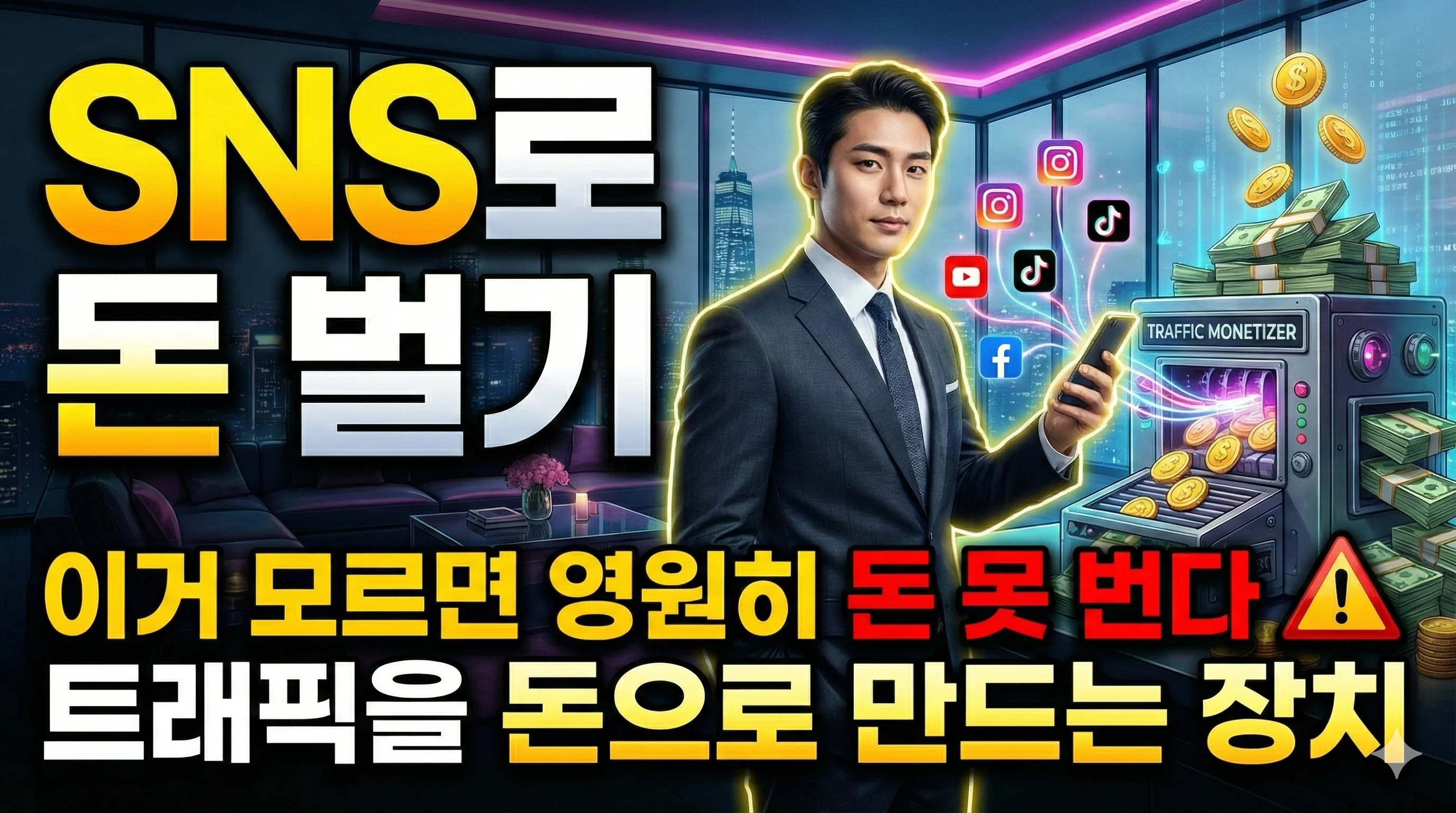 SNS 돈 벌기 트래픽 돈 수익화