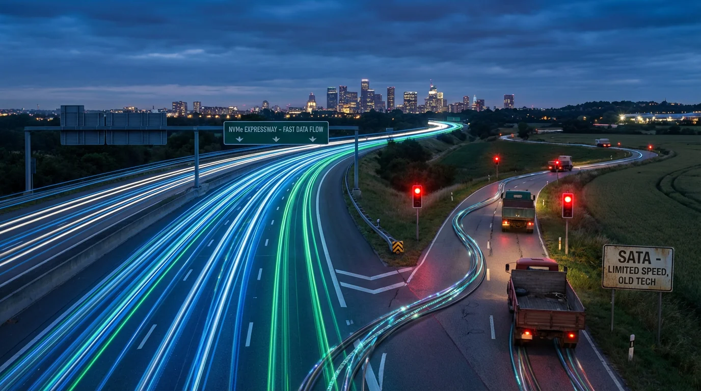 NVME vs SSD 고속도로