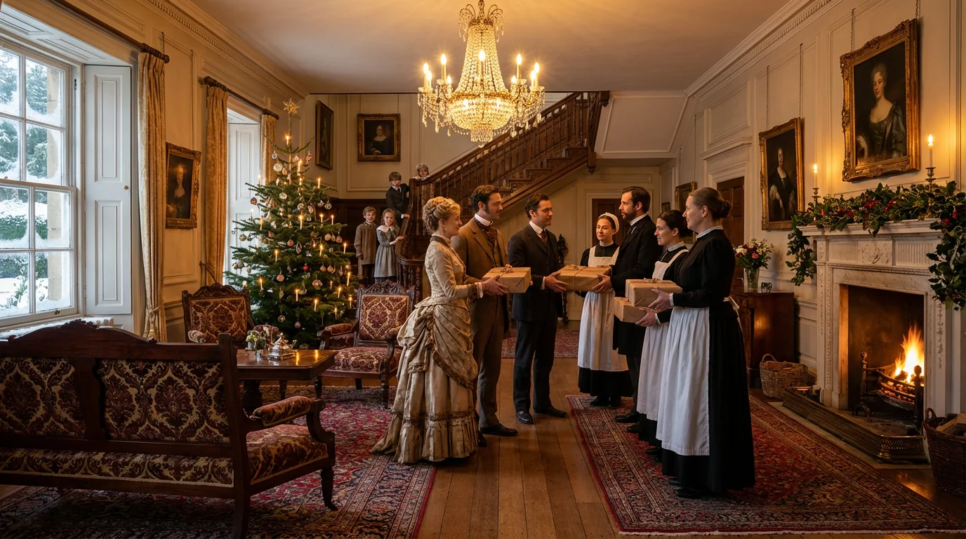 박싱데이 유래설 2: 하인들에게 주는 크리스마스 박스(Christmas Box)