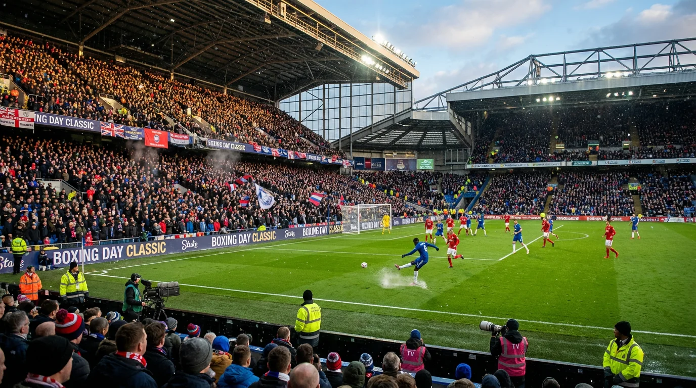 박싱 데이 프리미어 축구 경기장 모습