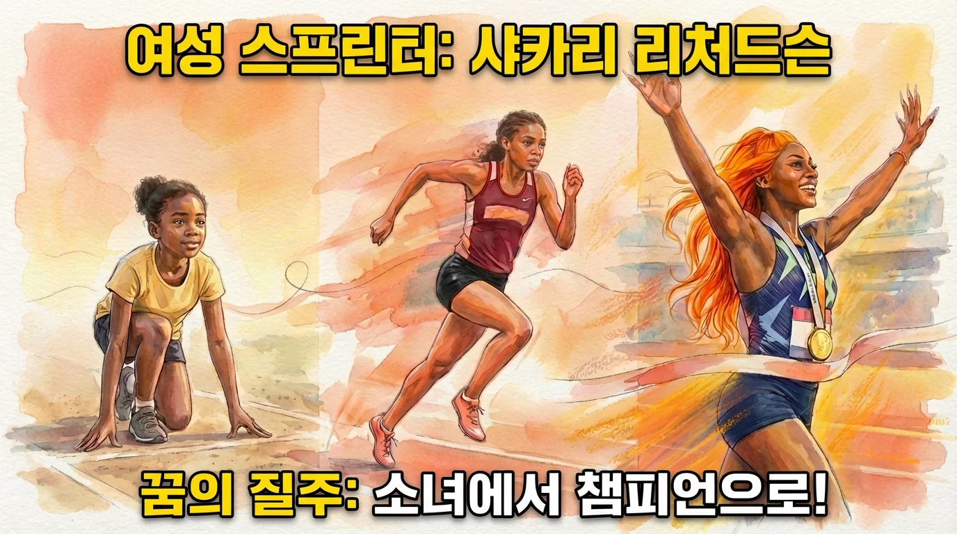 샤캐리 리처드슨 그녀의 인생 3가지 순간의 장면