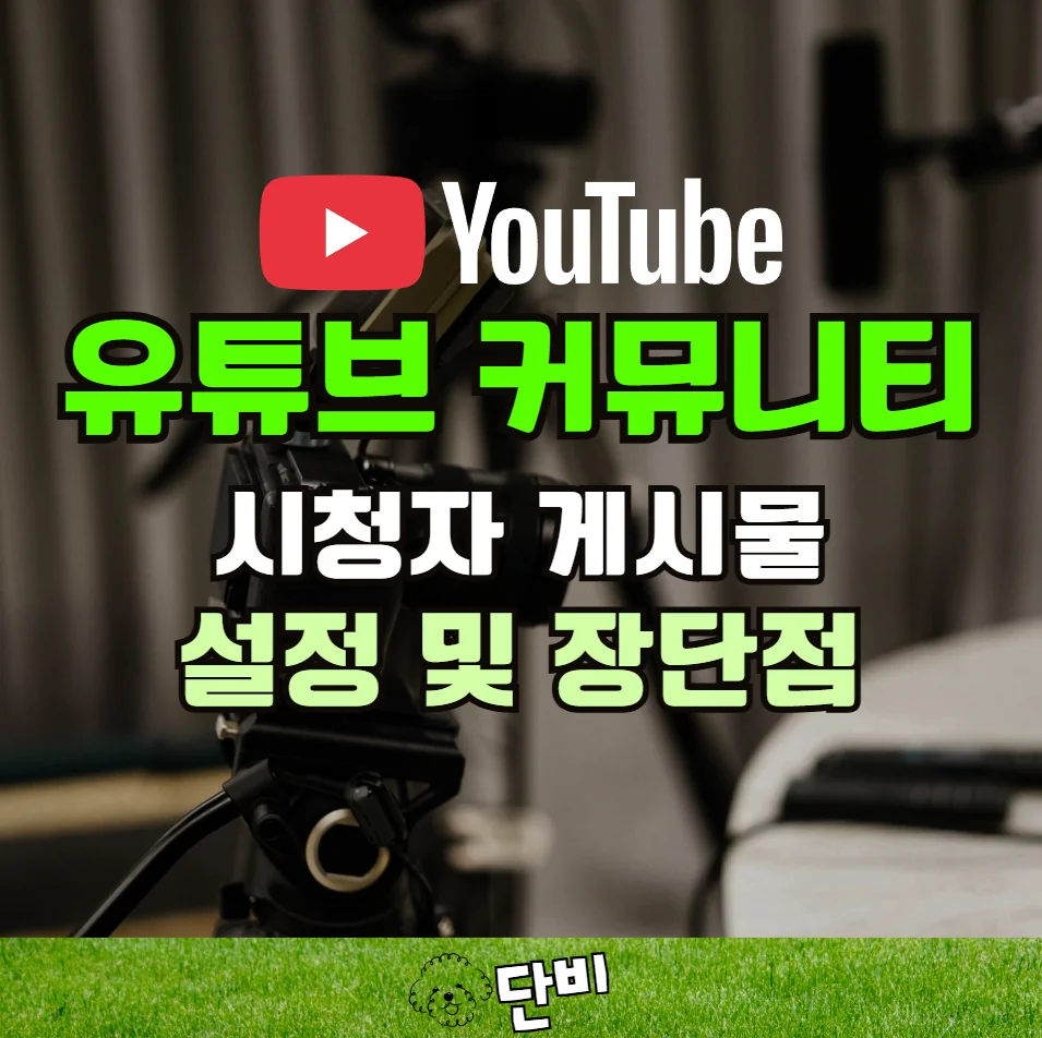 유튜브 시청자 참여 커뮤니티 운영